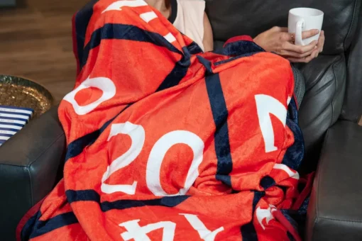 Dungeons And Dragons D20 Fleece Throw Blanket | 20-Sided Dice | 52 x 48 Inches