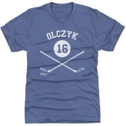 Eddie Olczyk Toronto 16 Sticks WHT
