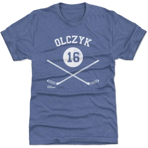 Eddie Olczyk Toronto 16 Sticks WHT
