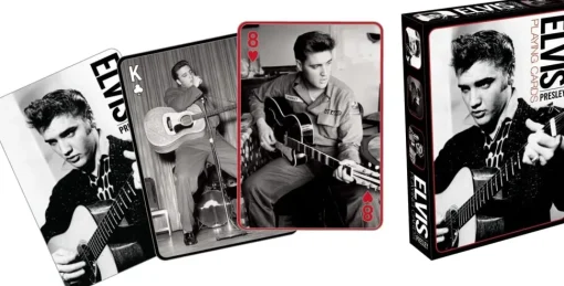 Elvis Presley Black & White Playing Cards | 52 Card Deck + 2 Jokers