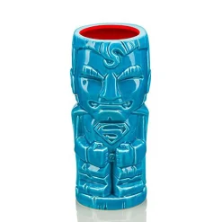 Geeki Tikis DC Comics Superman Blue Ceramic Mug | Holds 16 Ounces