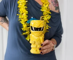 Geeki Tikis Power Rangers Yellow Ranger Ceramic Mug | Holds 15 Ounces