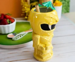 Geeki Tikis Power Rangers Yellow Ranger Ceramic Mug | Holds 15 Ounces