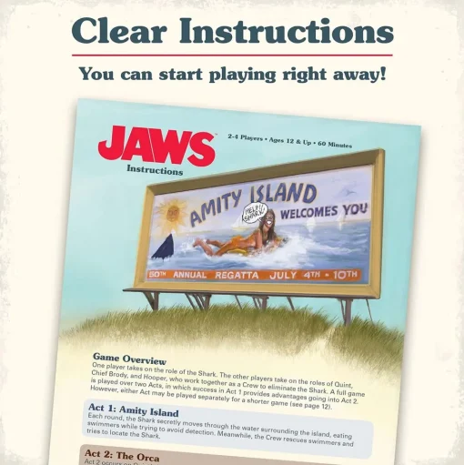 Jaws Strategy and Suspense Board Game