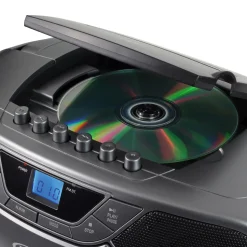 Jensen Portable Bluetooth Stereo MP3 Compact Disc Cassette Player/Recorder with AM/FM Radio