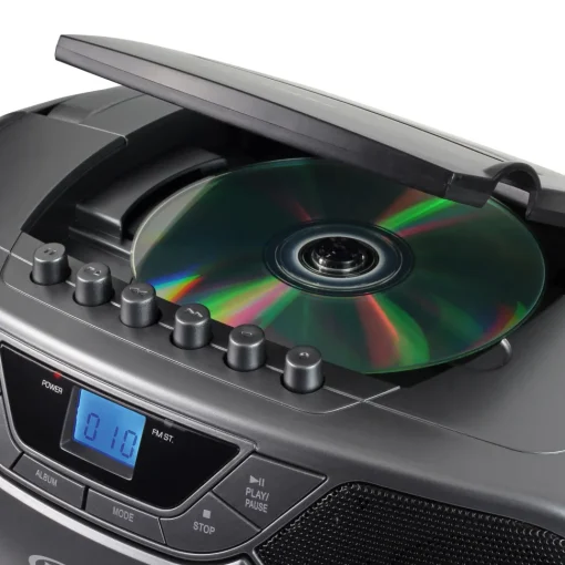 Jensen Portable Bluetooth Stereo MP3 Compact Disc Cassette Player/Recorder with AM/FM Radio