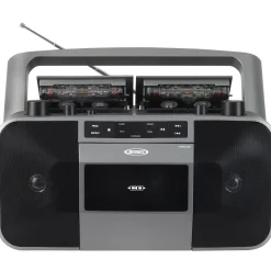 Jensen Portable Stereo CD Player Dual Cassette Deck Recorder with AM/FM Radio