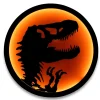 Jurassic Park T-Rex Logo LED Wall Light Sign | 12 Inches Tall