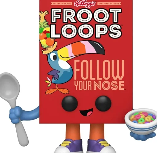 Kelloggs Funko POP Vinyl Figure | Froot Loops Cereal Box