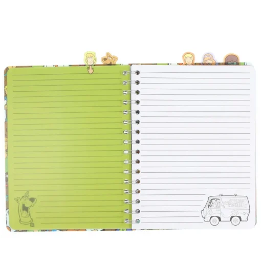 Scooby-Doo Mystery Machine 5-Tab Spiral Notebook With 75 Sheets