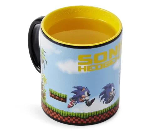 Sonic the Hedgehog Heat Changing 16-Bit Ceramic Coffee Mug | Holds 16 Ounces