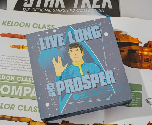 Star Trek Spock "Live Long and Prosper" Wooden Box Sign | 6 x 6 Inches