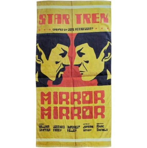 Star Trek Spock Mirror Mirror 60"x30" Beach Towel