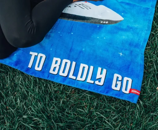 Star Trek: The Original Series "Boldly Go" Beach Towel | 60 x 30 Inches