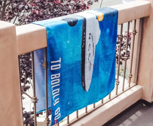 Star Trek: The Original Series "Boldly Go" Beach Towel | 60 x 30 Inches