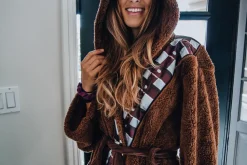 Star Wars Chewbacca Hooded Bathrobe for Adults | One Size Fits Most