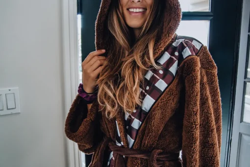 Star Wars Chewbacca Hooded Bathrobe for Adults | One Size Fits Most