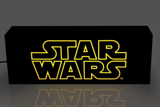 Star Wars Official Logo 17-Inch Light Box | Electric/USB Mood Light