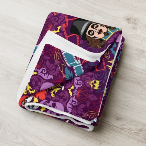 Svengoolie® "Film & Floral" Throw Blanket