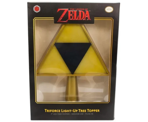 The Legend of Zelda 7-Inch Triforce Light-Up Holiday Tree Topper Decoration
