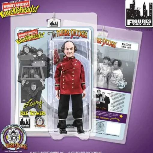 The Three Stooges 8 Inch Action Figures Series: Idle Roomers [Bellhop Edition] Larry