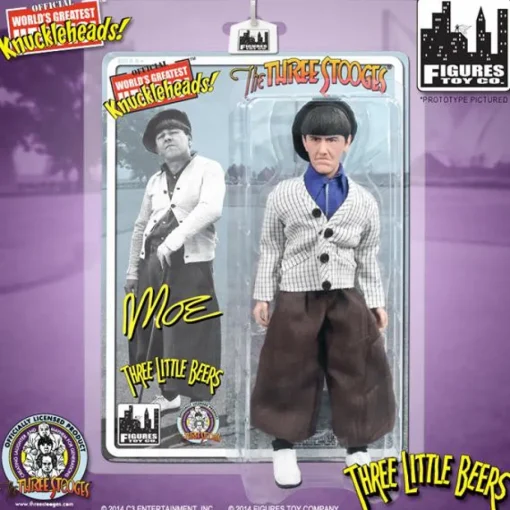 The Three Stooges 8 Inch Deluxe Figurine: Three Little Beers Moe