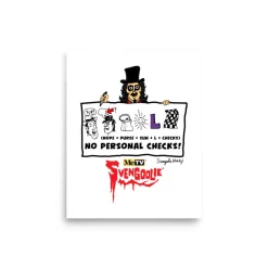Too Drawn Out Svengoolie® Art Print by Rich Koz