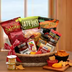 A Little Spice Gourmet Salsa & Chips Gift Basket
