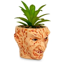 A Nightmare On Elm Street Freddy Krueger Ceramic Planter w/ Artificial Succulent