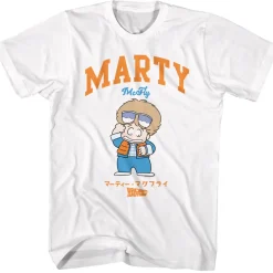 Back to the Future - Marty Cartoon (White)