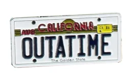 Back to the Future "Outatime" License Plate Enamel Collector Pin