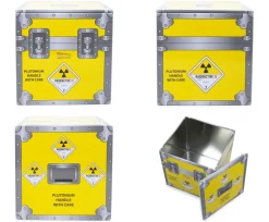 Back to the Future Plutonium Crate Tin Storage Box Cube Organizer | 4 Inches