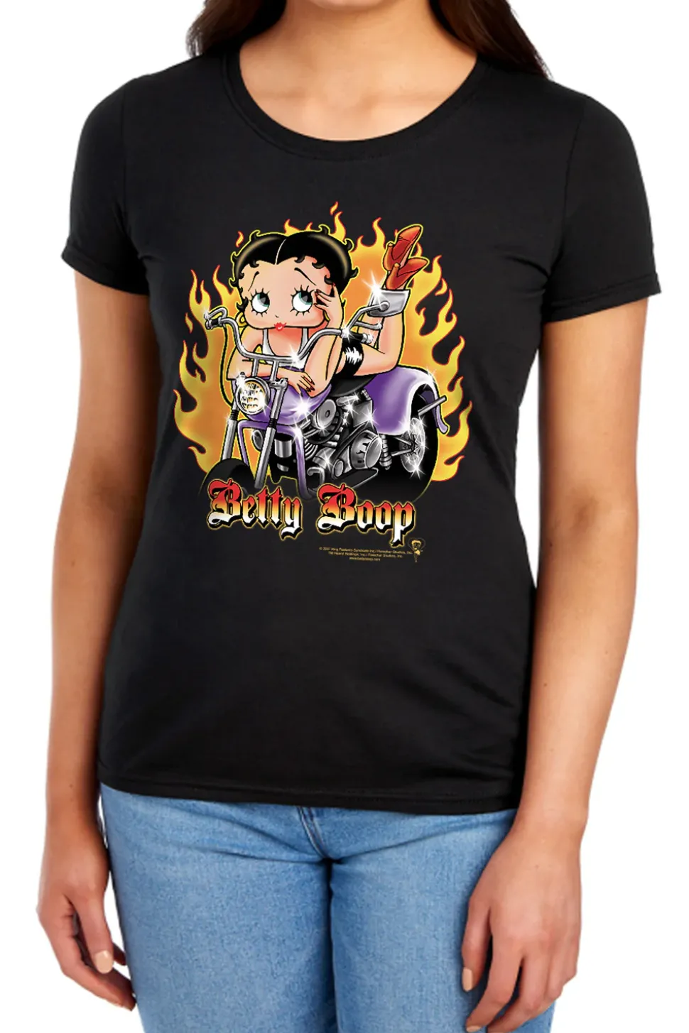 Betty Boop - Biker Flames