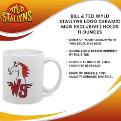 Bill & Ted Wyld Stallyns Logo Ceramic Mug | Holds 11 Ounces