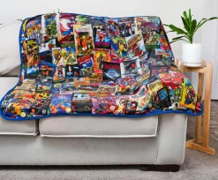 8-Bit Armageddon Retro Video Games Fleece Throw Blanket | 45 x 60 Inches