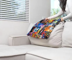 8-Bit Armageddon Retro Video Games Fleece Throw Blanket | 45 x 60 Inches