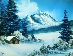 Bob Ross A Perfect Winter Day Nature Puzzle | 1000 Piece Jigsaw Puzzle