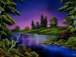 Bob Ross Blue River Nature Puzzle | 1000 Piece Jigsaw Puzzle