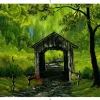 Bob Ross Covered Bridge Nature Puzzle | 1000 Piece Jigsaw Puzzle