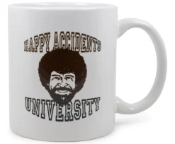Bob Ross "Happy Accidents University" Ceramic Mug | Holds 11 Ounces