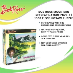 Bob Ross Mountain Retreat Nature Puzzle | 1000 Piece Jigsaw Puzzle