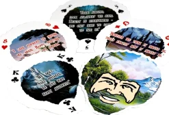 Bob Ross-Shaped Playing Cards | 52 Card Deck + 2 Jokers