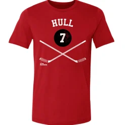 Bobby Hull Chicago 7 Sticks WHT