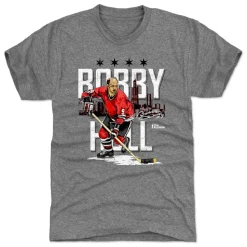 Bobby Hull Chicago Skyline WHT