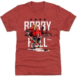 Bobby Hull Chicago Skyline WHT