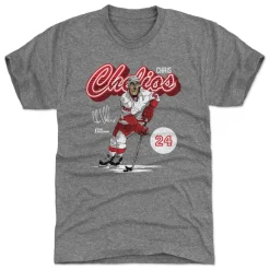 Chris Chelios Detroit Retro Script WHT