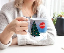 Coca-Cola Holiday Polar Bears Heat-Reveal Ceramic Mug | Holds 14 Ounces