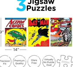 DC Comics 500 Piece Jigsaw Puzzles | Set of 3