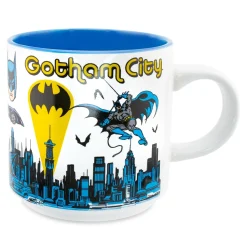 DC Comics Batman Allover Print Single Stackable Ceramic Mug | Holds 13 Ounces