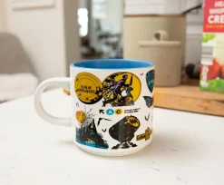 DC Comics Batman Allover Print Single Stackable Ceramic Mug | Holds 13 Ounces